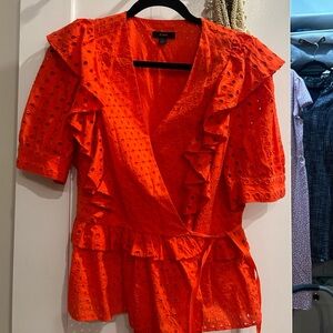 Jcrew wrap blouse